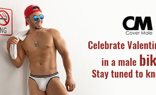 Celebrate Valentine's Day in a male bikini. Stay tuned to know why